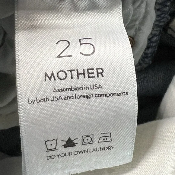 Mother Jeans Womens 25 Blue High Waisted Looker Skinny Distressed Medium Wash - Picture 4 of 11